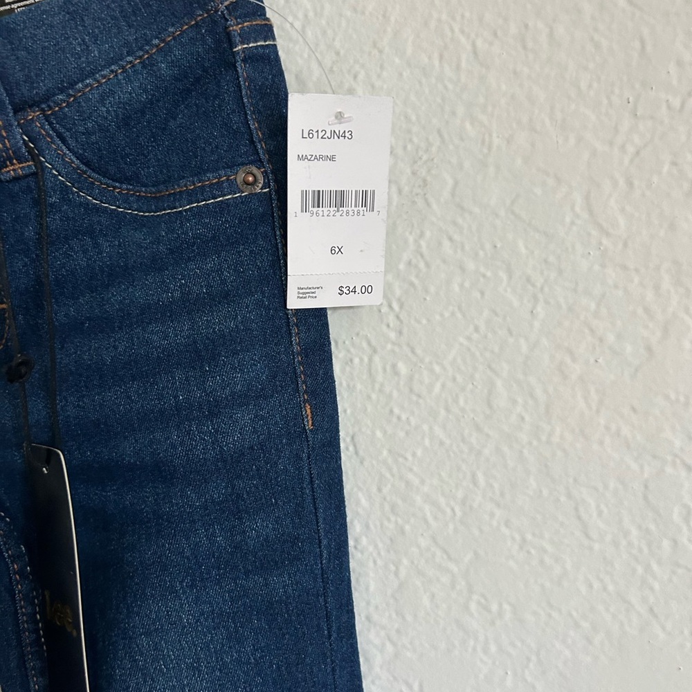 ✳️📚DROP⬇️ LEE • Kids Blue Jeans Convertible Skinny • 6X - Picture 5 of 7